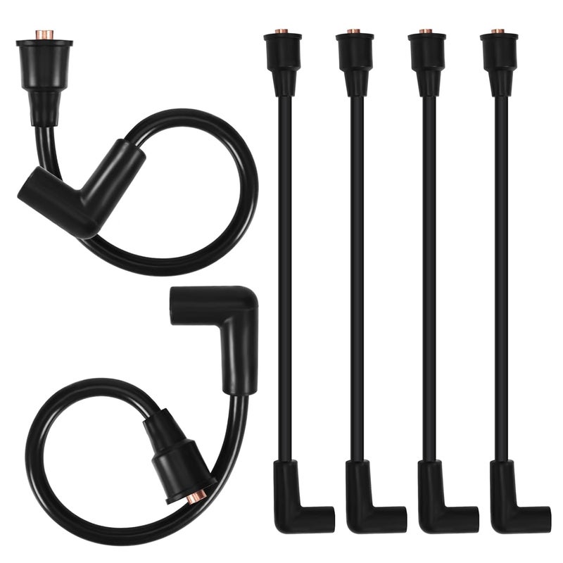 Atesilor 6 Pack Spark Plug Wires Compatible with Mercury & Mariner V6 40–200HP Outboard Engines, 7mm Ignition Wires Set, Replaces 368-200-06, 36820006 - Image 1